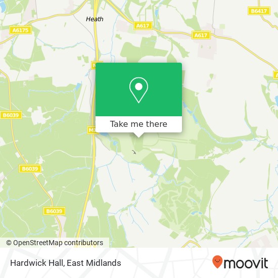 Hardwick Hall map