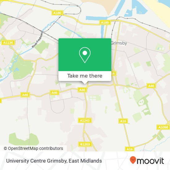University Centre Grimsby map