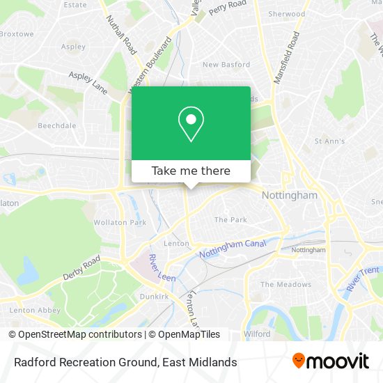 Radford Recreation Ground map