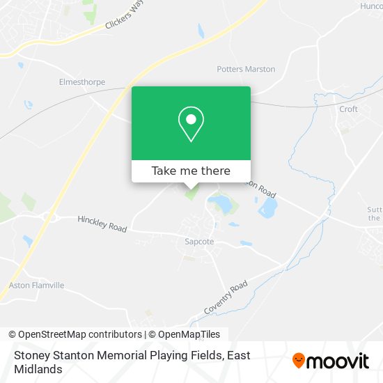 Stoney Stanton Memorial Playing Fields map