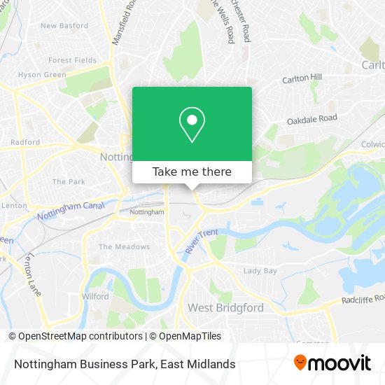 Nottingham Business Park map
