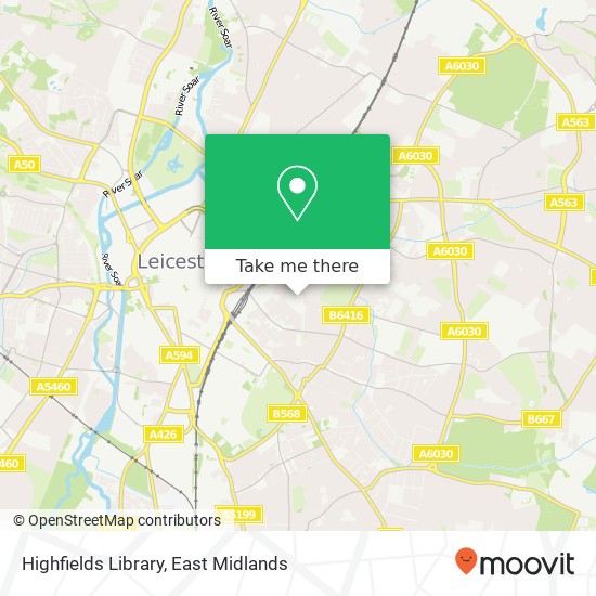 Highfields Library map