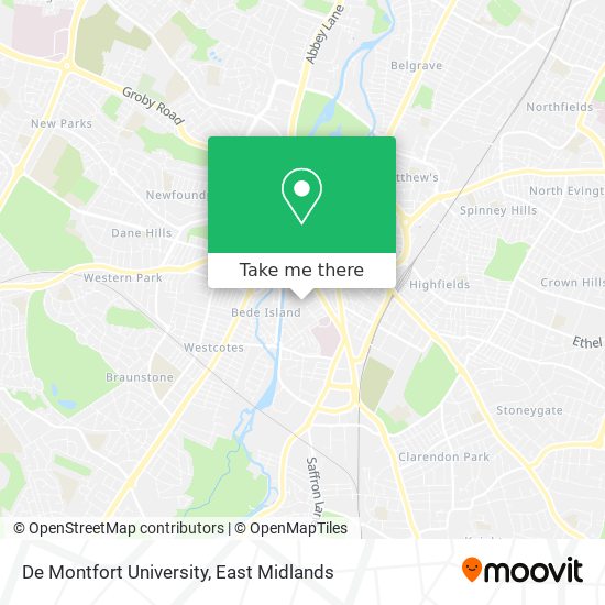 De Montfort University map
