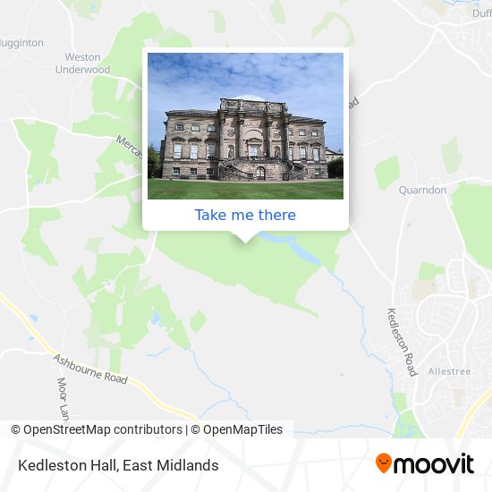 Kedleston Hall map