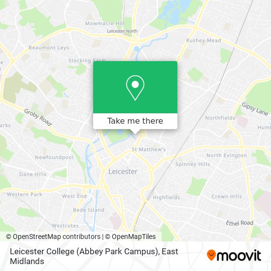 Leicester College (Abbey Park Campus) map