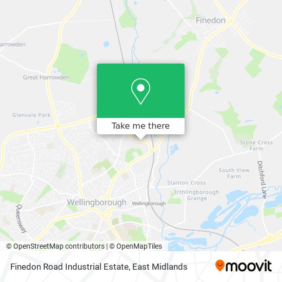Finedon Road Industrial Estate map