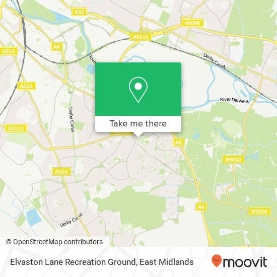 Elvaston Lane Recreation Ground map