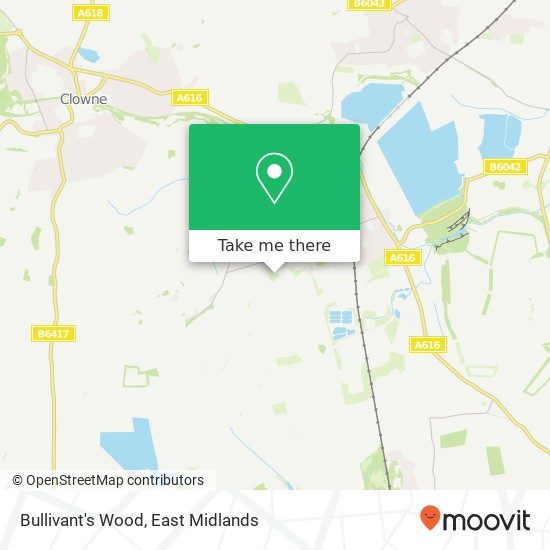Bullivant's Wood map