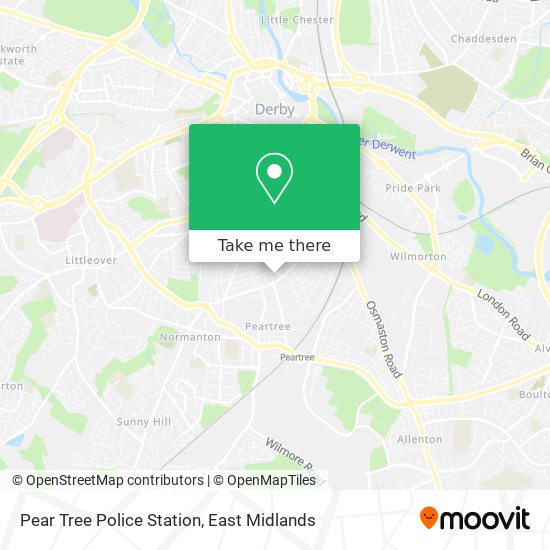 Pear Tree Police Station map