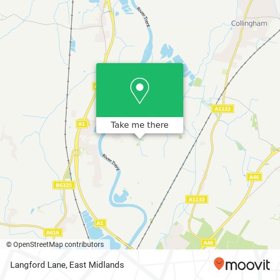 Langford Lane map
