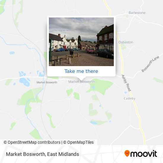 Market Bosworth map