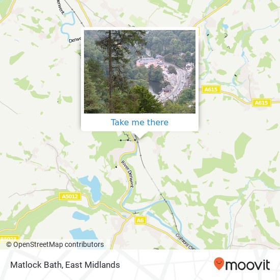 Matlock Bath map