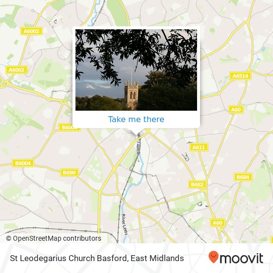 St Leodegarius Church Basford map