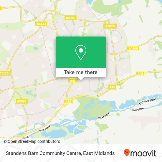 Standens Barn Community Centre map