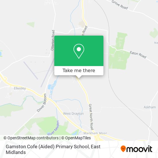 Gamston Cofe (Aided) Primary School map