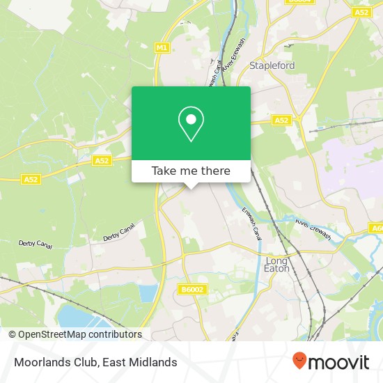 Moorlands Club map