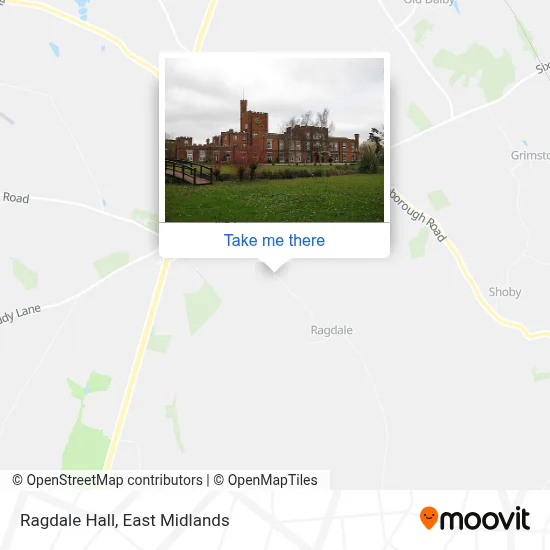Ragdale Hall map