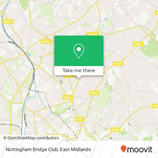 Nottingham Bridge Club map