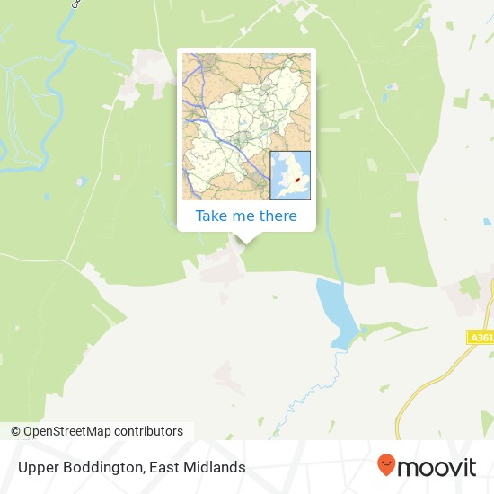 Upper Boddington map