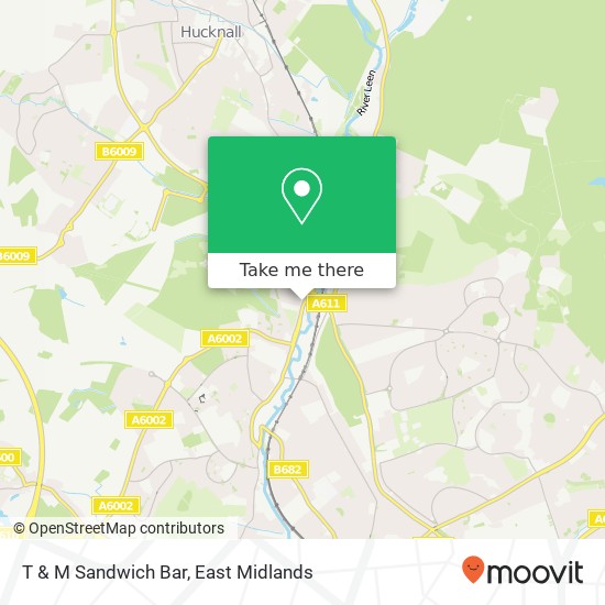 T & M Sandwich Bar map
