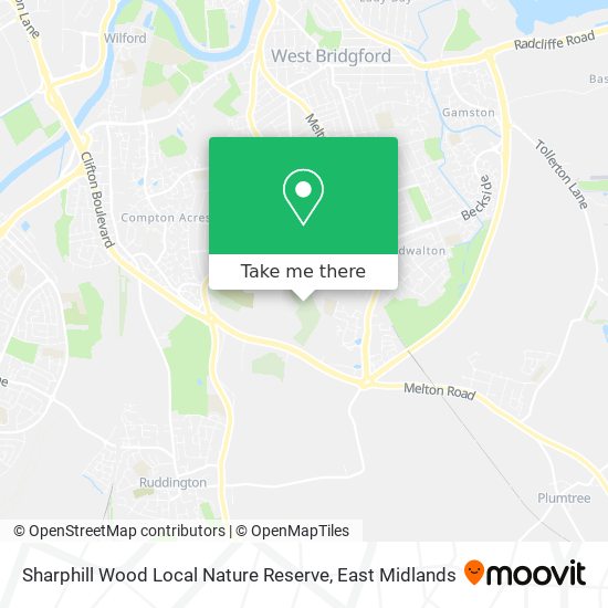 Sharphill Wood Local Nature Reserve map