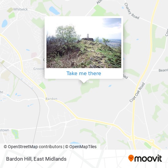 Bardon Hill map
