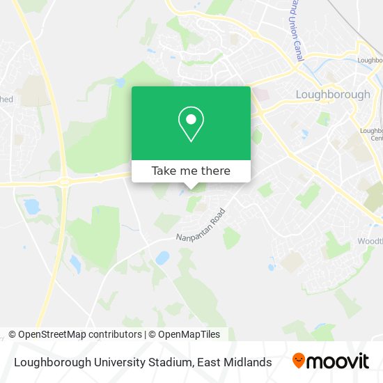 Loughborough University Stadium map