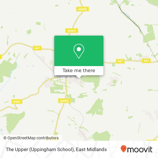 The Upper (Uppingham School) map