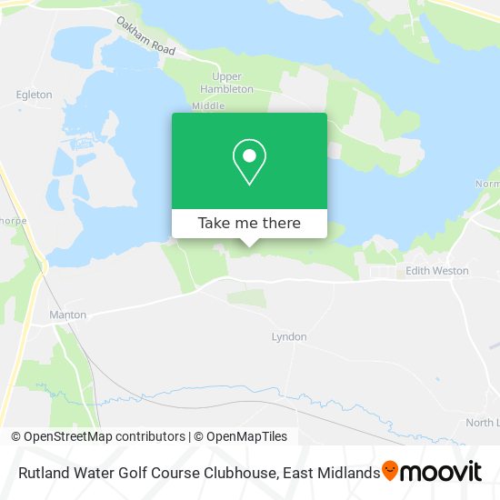 Rutland Water Golf Course Clubhouse map
