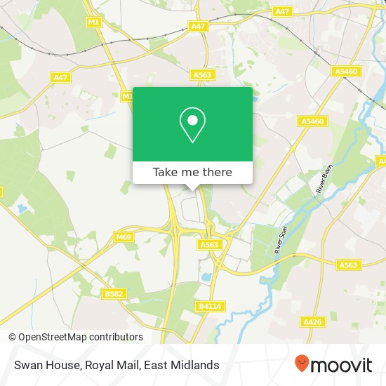 Swan House, Royal Mail map
