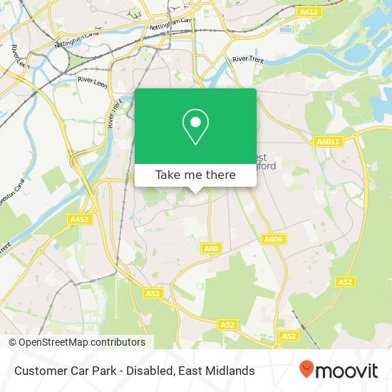 Customer Car Park - Disabled map