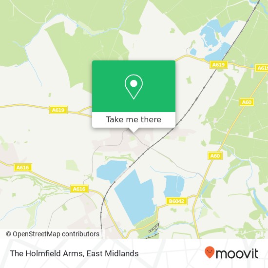 The Holmfield Arms map