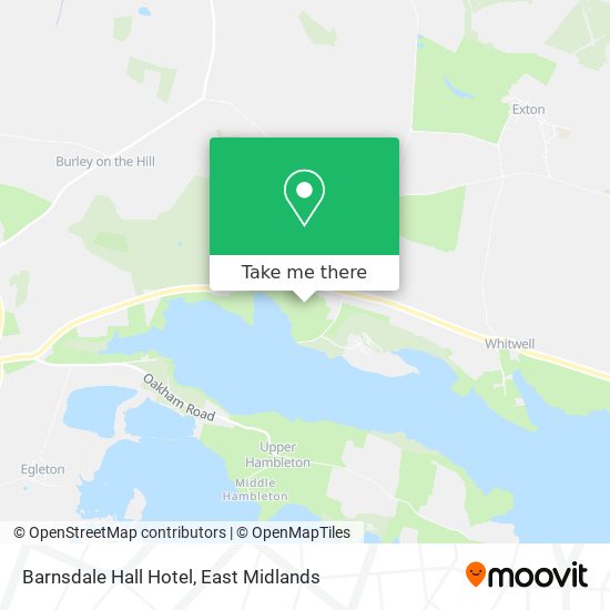 Barnsdale Hall Hotel map