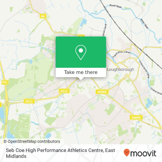 Seb Coe High Performance Athletics Centre map