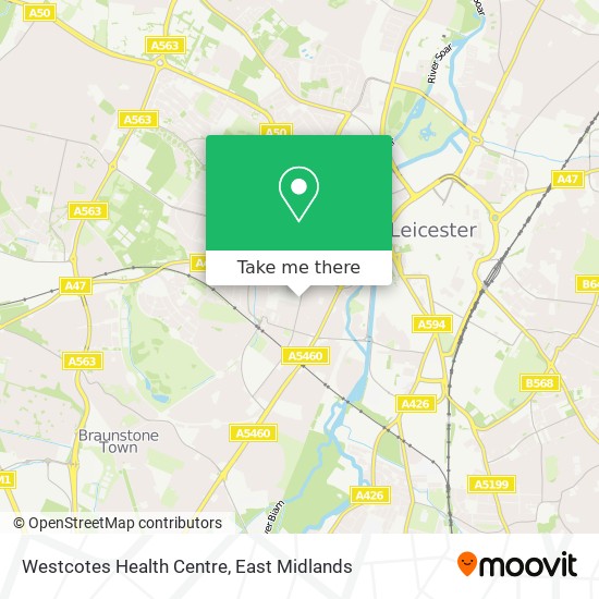 How To Get To Westcotes Health Centre In Leicester By Bus Or Train