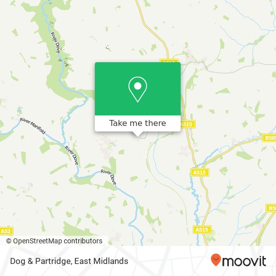 Dog & Partridge map