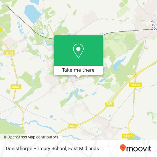 Donisthorpe Primary School map