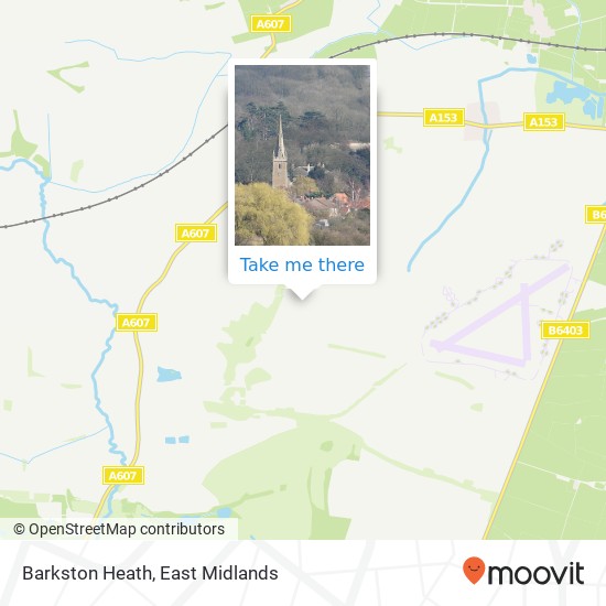 Barkston Heath map
