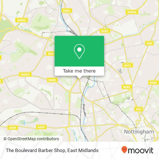 The Boulevard Barber Shop map