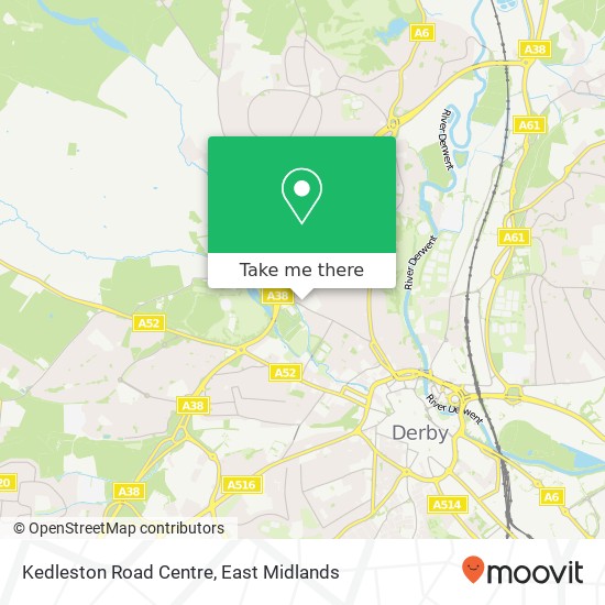 Kedleston Road Centre map