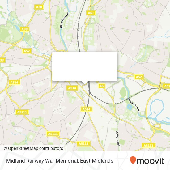 Midland Railway War Memorial map