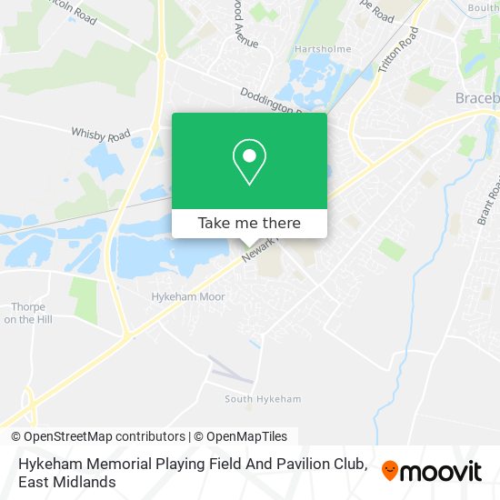 Hykeham Memorial Playing Field And Pavilion Club map