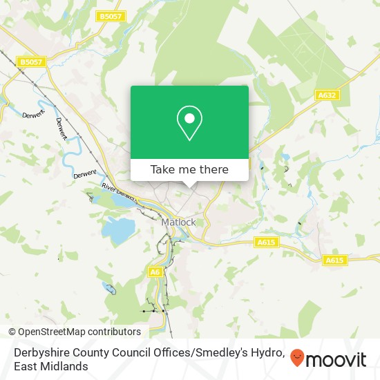 Derbyshire County Council Offices / Smedley's Hydro map