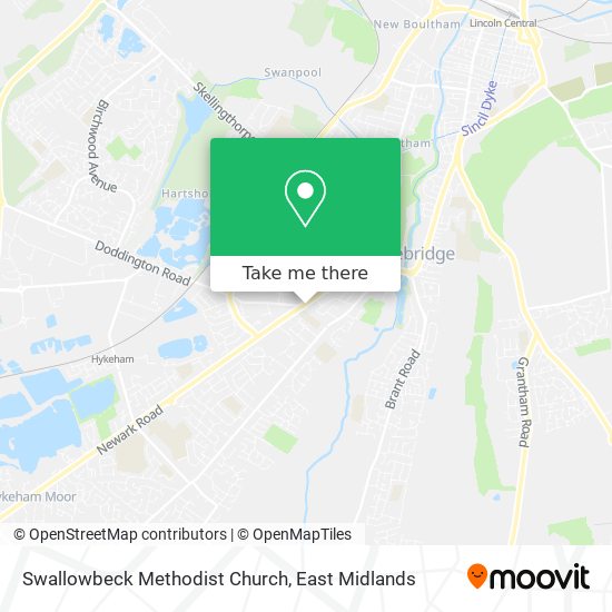 Swallowbeck Methodist Church map