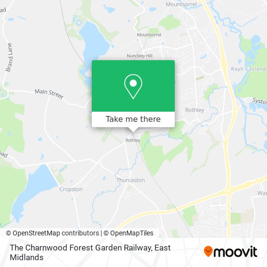 The Charnwood Forest Garden Railway map