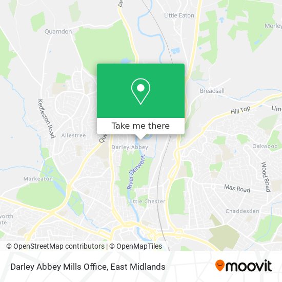 Darley Abbey Mills Office map