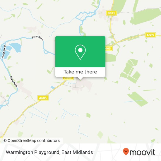 Warmington Playground map