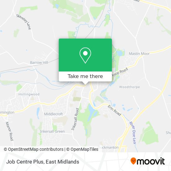 Job Centre Plus map