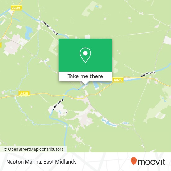 Napton Marina map