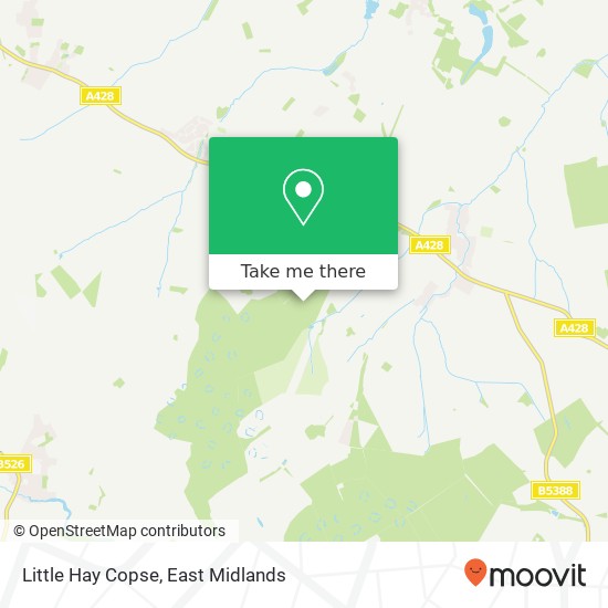 Little Hay Copse map